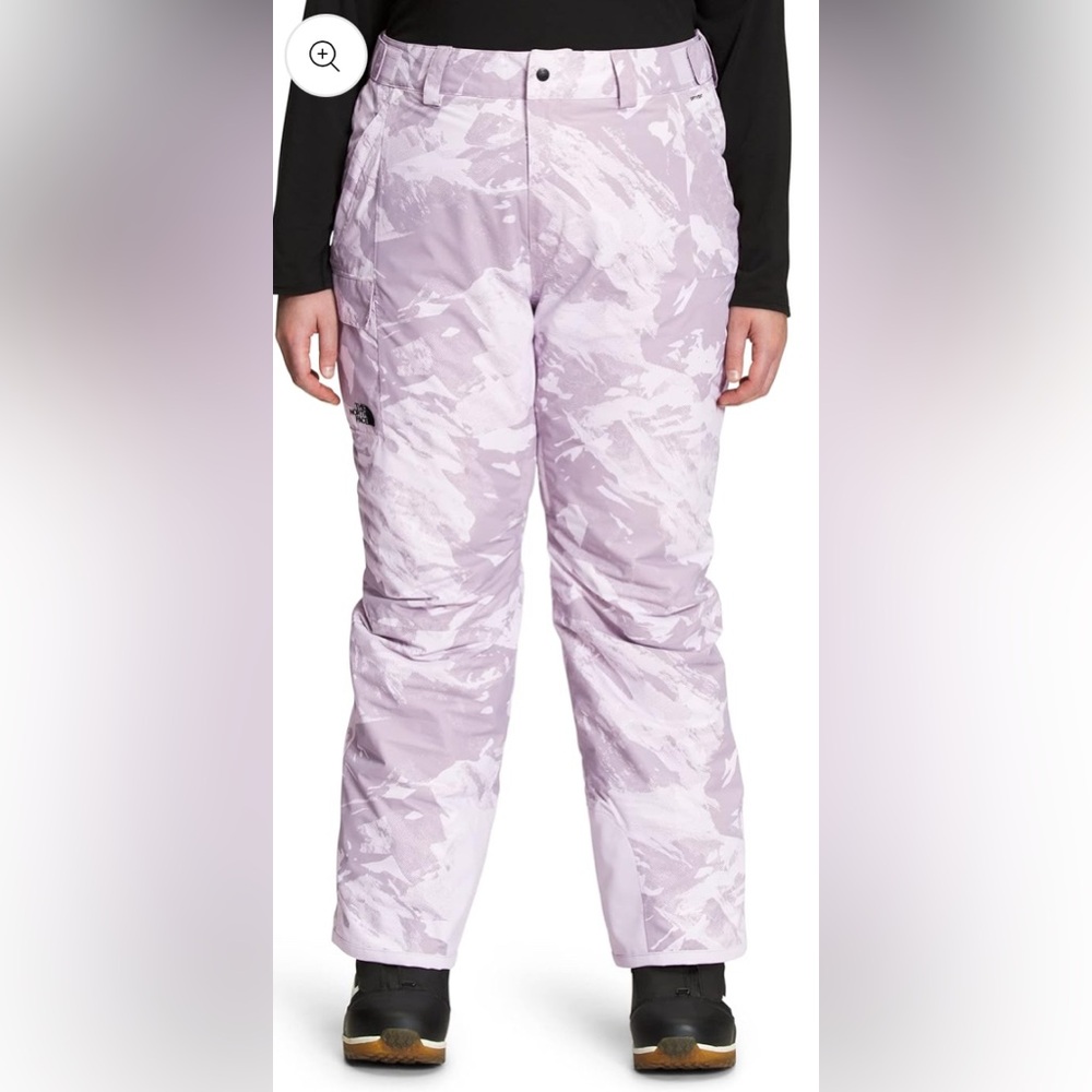 The North Face Freedom Insulate Snow Ski Outdoor Pants Lavender Fog Plus 1X Long